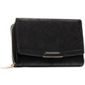 Dámska stredná čierna peňaženka z ekologickej kože s RFID ochranou