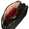 Praktická čierna crossbody kabelka na rameno - Rovicky