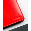 Skórzane, czerwone etui na dokumenty bez zapięcia zewnętrznego - 4U Cavaldi