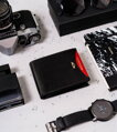 Malá, horizontálna pánska kožená peňaženka s RFID - Peterson