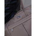 Elegantná béžová shopper kabelka so zipsom – Peterson