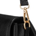 Dámska čierna crossbody kabelka z eko kože PETERSON