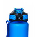 Modrá tritanová fľaša na vodu so šnúrkou a motivačnou stupnicou – 1000 ml