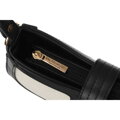 Béžová dámska kožená crossbody taška z prírodnej kože a canvas plátna – Peterson