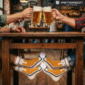 Wzorzyste skarpety męskie w rozmiarze 38-44 we wzór z motywem piwa - Peterson