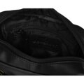 Pánska kožená crossbody taška Peterson v čiernej farbe + puzdro na kľúče