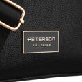 Dámska čierna crossbody kabelka z ekokože - Peterson
