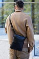 Kožená crossbody taška Peterson