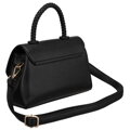 Listonoszka damska mała czarna torebka crossbody ze skóry ekologicznej - Peterson