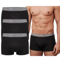 Pánske bavlnené boxerky, v. XL čierne set 3 kusy Peterson