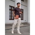 Pánska malá crossbody taška z pravej kože koňaková Peterson