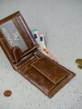 Pánska kožená peňaženka s úložným priestorom na zips - Always Wild