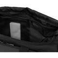 Čierna športová tréningová taška Peterson z polyesteru s priehradkou na topánky