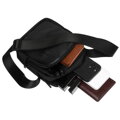 Čierna malá pánska crossbody taška – Peterson