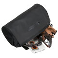 Pojemna, czarna sakwa na kierownicę rowerową - Peterson