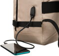 Priestranný cestovný kabínový ruksak s USB portom - Peterson