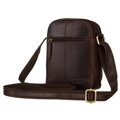 Elegantná hnedá pánska crossbody taška - Peterson