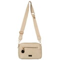 Béžová mestská dámska crossbody kabelka 