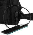 Pánska taška cez rameno-batoh s USB portom - Peterson