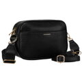 Čierna klasická dámska crossbody taška z ekologickej kože s jednou komorou Peterson