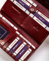 Veľká, pohodlná dámska peňaženka z prírodnej kože so systémom RFID - Rovicky