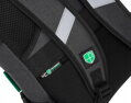 Cestovný batoh Peterson – čierno-zelený, 25 l, 2 komory, 7 vreciek, priestor na tablet