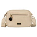 Béžová mestská dámska crossbody kabelka 
