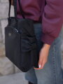 Čierna nylonová shopper kabelka Peterson