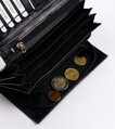 Veľká, kožená dámska peňaženka s RFID systémom — Rovicky