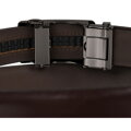 Pánsky kožený opasok tmavohnedý s automatickou prackou - Peterson