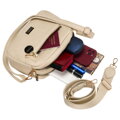 Béžová mestská dámska crossbody kabelka 