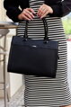 Elegantná, priestranná dámska shopper taška z ekologickej kože - Rovicky