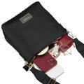 Dámska čierna crossbody kabelka z ekokože - Peterson