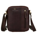 Hnedá crossbody taška na zips - Peterson skl.