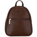 Dámsky mini mestský batoh hnedý z ekokože Peterson