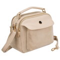 Dámska béžová crossbody kabelka z ekokože Peterson