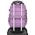 Trojkomorový cestovný ruksak z polyesteru vo fialovej farbe - Peterson