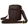 Hnedá crossbody taška na zips - Peterson skl.