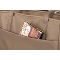 Elegantná béžová shopper kabelka so zipsom – Peterson