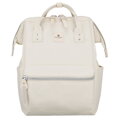 Dámsky ecru ruksak s USB portom a priehradkou na notebook 