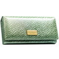 Veľká dámska svetlozelená peňaženka na patent s RFID ochranou