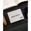 Elegantné pánske puzdro na bankovky z pravej kože v čiernej farbe - Rovicky