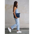 Dámska tmavomodrá shopper kabelka z polyesteru – ľahká, elegantná a priestranná