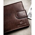 Pánska kožená peňaženka v hnedej farbe s RFID, horizontálna - Peterson