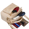 Dámska béžová crossbody kabelka z ekokože Peterson