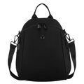 Dámsky mestský čierny ruksak z polyesteru 2v1 – ruksak aj kabelka