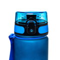 Modro-zelená tritanová fľaša na vodu so šnúrkou a stupnicou – 1000 ml