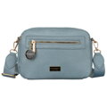 Moderná modrá dámska crossbody taška z eko kože Peterson