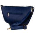 Veľká tmavomodrá dámska ľadvinka z eko kože crossbody