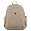Dámsky ruksak z polyesteru v odtieni ecru, jednokomorový a mimoriadne praktický